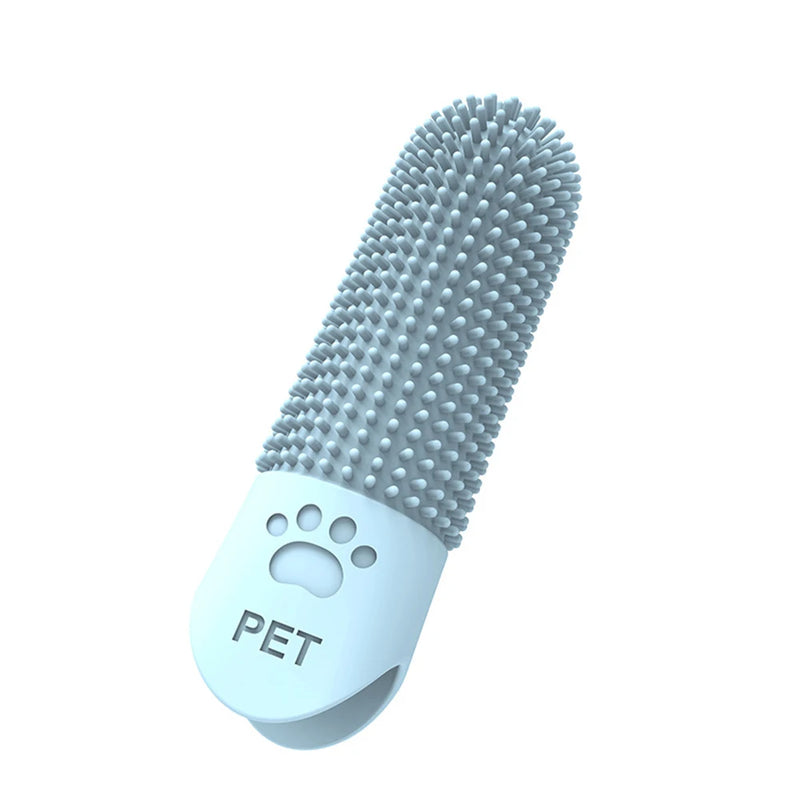 Dedo de silicone anti tártaro para cachorro